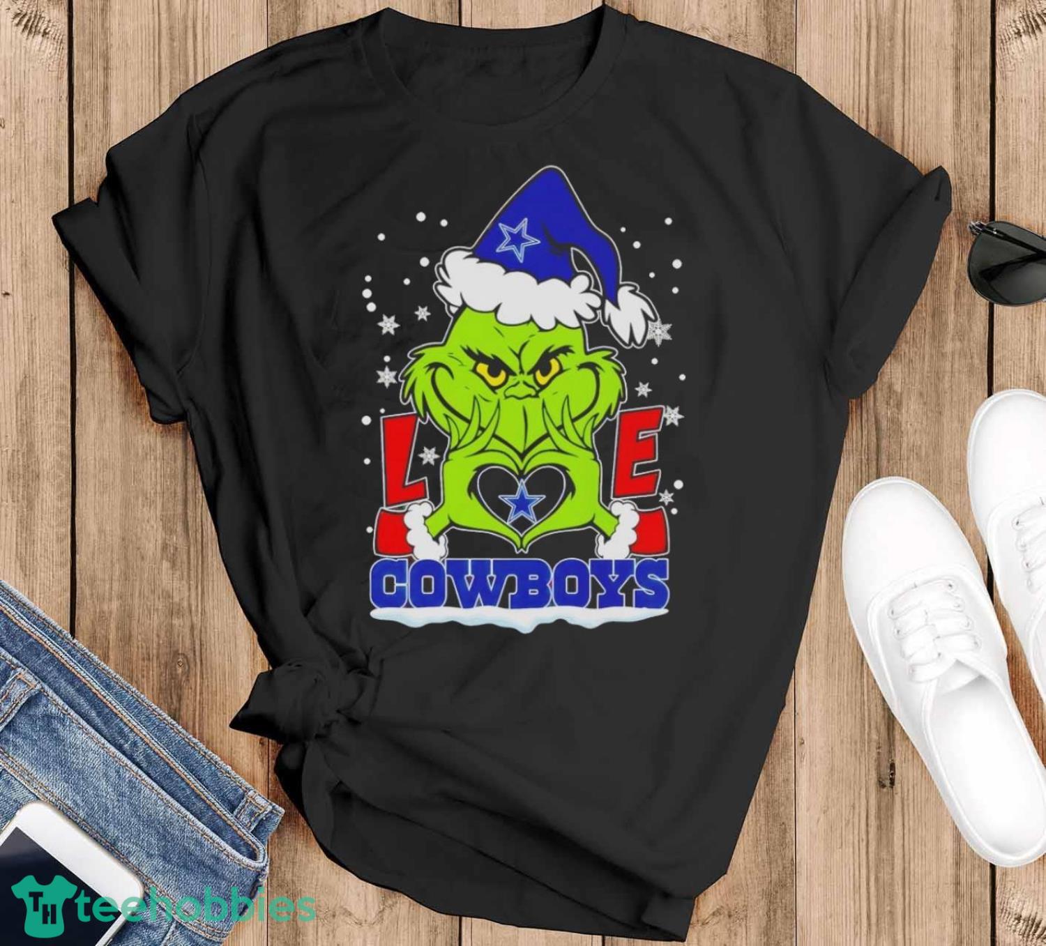 Grinch love Dallas Cowboys Fan Merry Christmas shirt