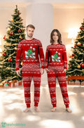 Hello Kittty Christmas Tree Family Matching Pajama Set