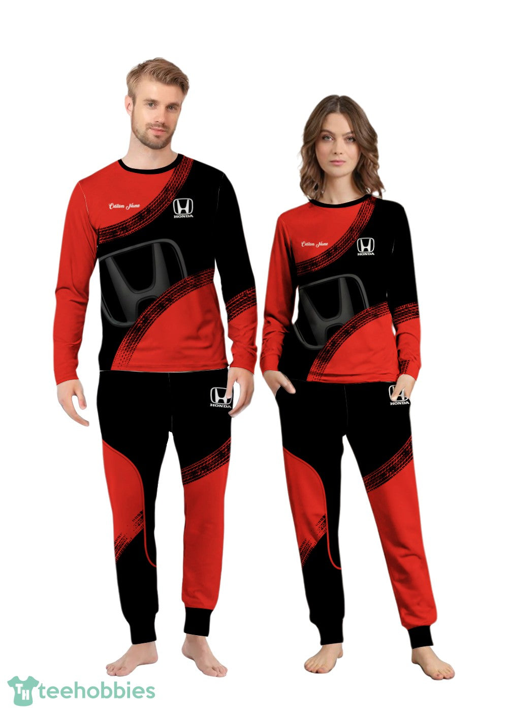 Honda Custom Name Family Matching Pajamas Set