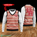 Houston Cougars Custom Name New Style Sweater Ghile Style 3D Print Christmas Sweater