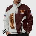 Custom Washington Commanders Collar Sweatshirt, Stand Collar Sweatshirt