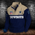 Dallas Cowbo ys Stand Collar Sweatshirts
