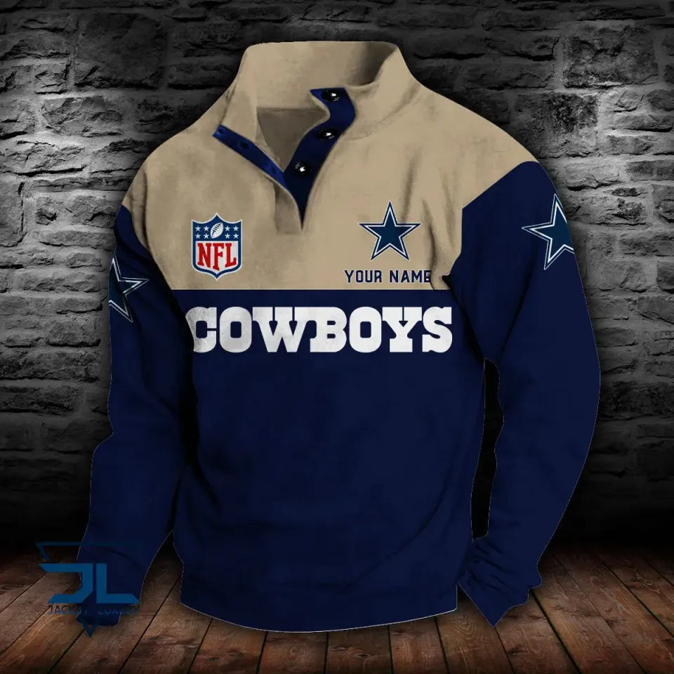 Dallas Cowbo ys Stand Collar Sweatshirts