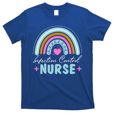 Infection Control Nurse Rainbow Retro Style Great Gift T-Shirt