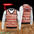 Jacksonville State Gamecocks Custom Name New Style Sweater Ghile Style 3D Print Christmas Sweater