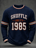Men's Waffle Long Sleeve Sweatshirt, Football Gameday Apparel for Football Fans