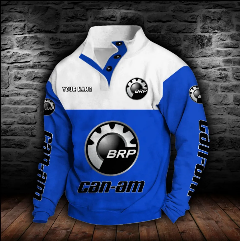 BRP Can-am Custom Name Stand Collar Sweatshirt