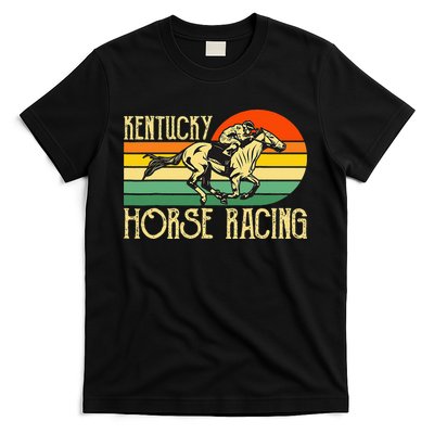 Kentucky Horse Racing Fan Retro Derby Racing Festival Party T-Shirt