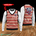 Liberty Flames Custom Name New Style Sweater Ghile Style 3D Print Christmas Sweater