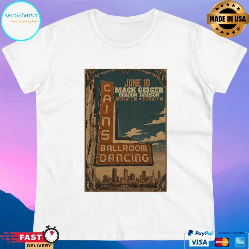 Mack Geiger June 10 2026 Cain’s Ballroom Shirt