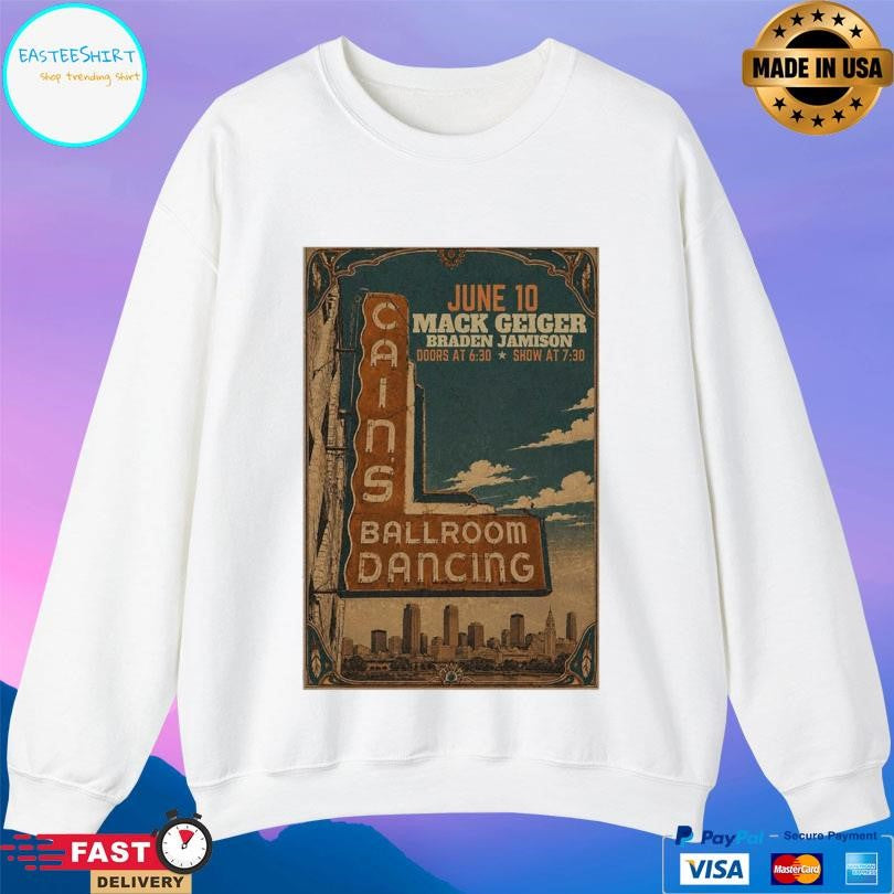 Mack Geiger June 10 2026 Cain’s Ballroom Shirt