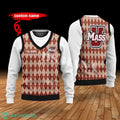 Massachusetts Minutemen Custom Name New Style Sweater Ghile Style 3D Print Christmas Sweater