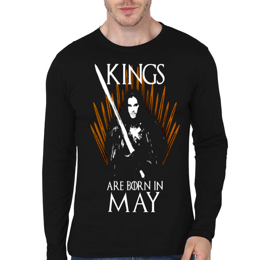 Kings Are Born In May T-Shirt Style002