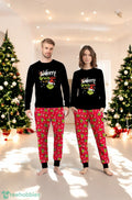 Merry Grinchmas To All The Grinch Couple Family Matching Pajamas Set