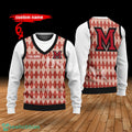 Miami (OH) RedHawks Custom Name New Style Sweater Ghile Style 3D Print Christmas Sweater
