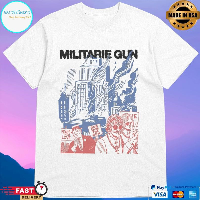 Militarie Gun God Save The Gun Ivory Shirt