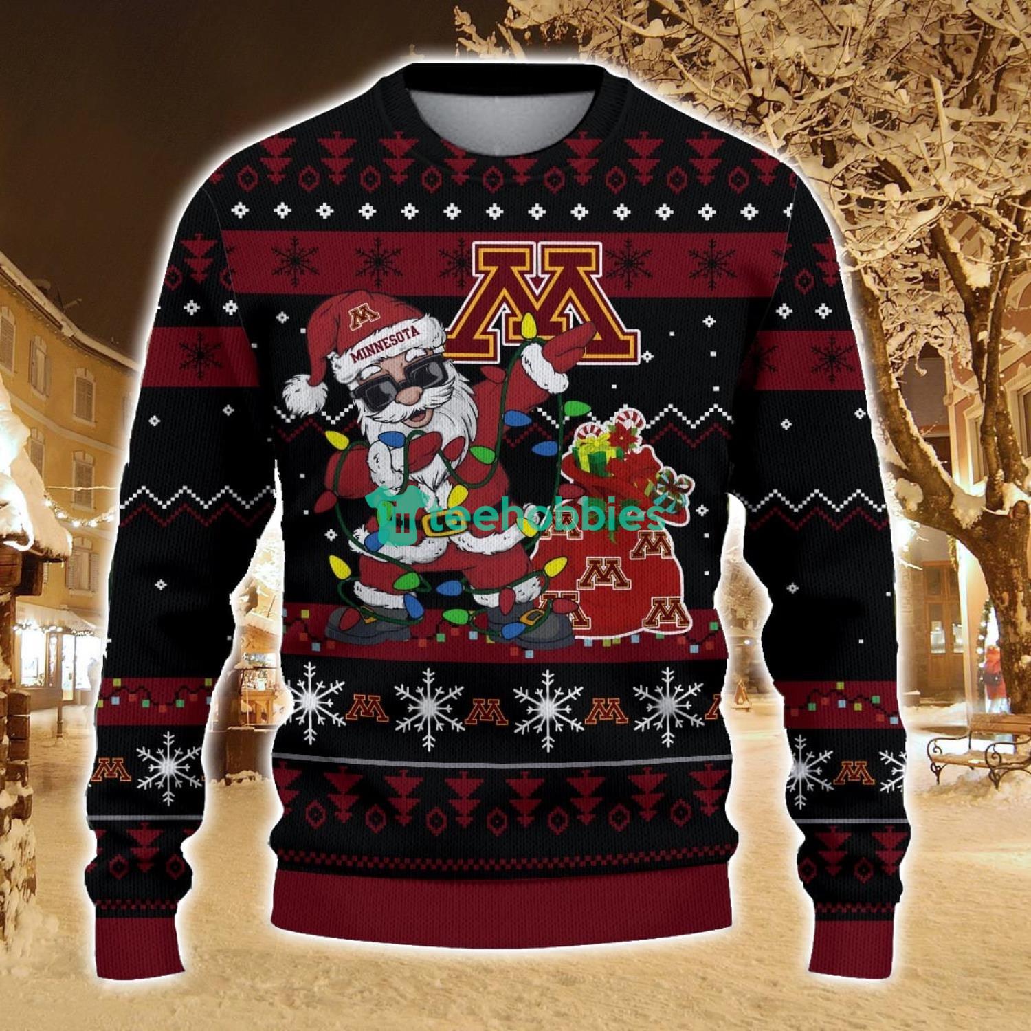 Minnesota Golden Gophers Santa Claus Ugly Christmas Sweater All Printed Sweater For Fans Gift Ideas