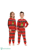 MLB Grinch Baltimore Orioles MLB Custom Name Christmas Knitting Pattern Matching Family Pajamas Set