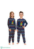 MLB Grinch Detroit Tigers MLB Custom Name Christmas Knitting Pattern Matching Family Pajamas Set