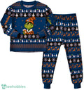 MLB Grinch Houston Astros MLB Custom Name Christmas Knitting Pattern Matching Family Pajamas Set