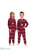 MLB Grinch Los Angeles Angels MLB Custom Name Christmas Knitting Pattern Matching Family Pajamas Set