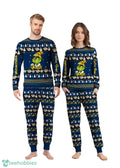 MLB Grinch Nashville Predators Custom Name Christmas Knitting Pattern Matching Family Pajamas Set