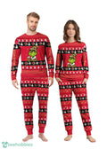 MLB Grinch Ottawa Senators Custom Name Christmas Knitting Pattern Matching Family Pajamas Set