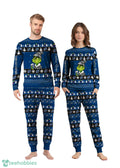 MLB Grinch Tampa Bay Lightning Custom Name Christmas Knitting Pattern Matching Family Pajamas Set