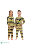 MLB Grinch Vegas Golden Knights Custom Name Christmas Knitting Pattern Matching Family Pajamas Set