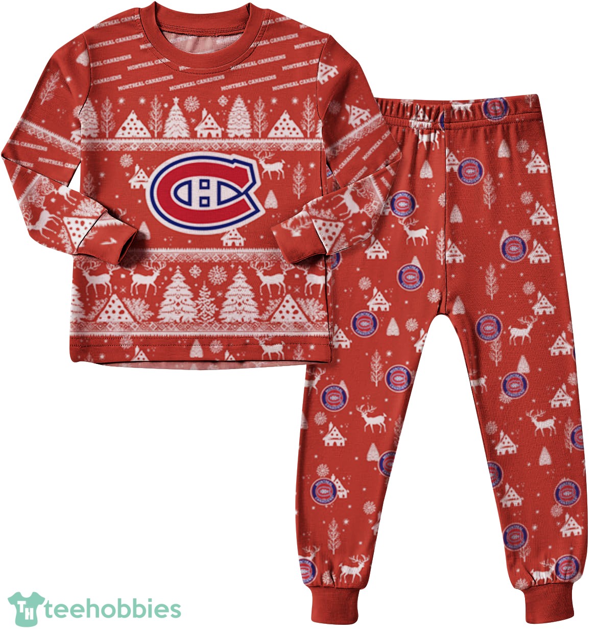 Montreal Canadiens Christmas Pattern Family Matching Pajamas Sets Best Gift For Christmas