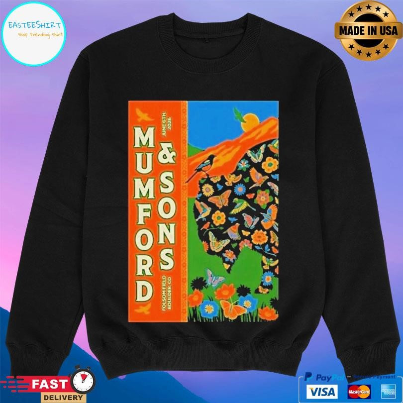 Mumford And Sons Folsom Field Jun 6 2026 Shirt