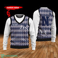 Navy Midshipmen Custom Name New Style Sweater Ghile Style 3D Print Christmas Sweater