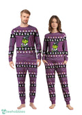 NBA Grinch Sacramento Kings Custom Name Christmas Knitting Pattern Matching Family Pajamas Set