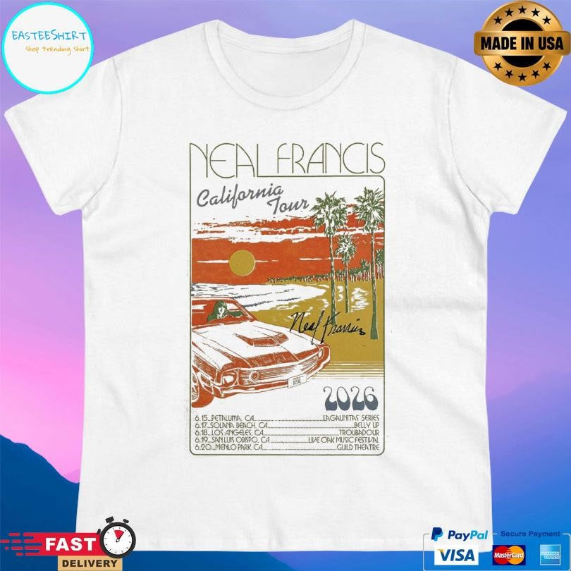 Neal Francis California Tour 2026 Shirt