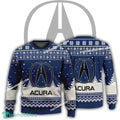 New Logo Acura Car Racing Warm Knitted Christmas Sweater Gift For Adult
