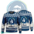 New Logo Alaska Airlines Seasonal Knitted Christmas 3D Sweater For Men Women