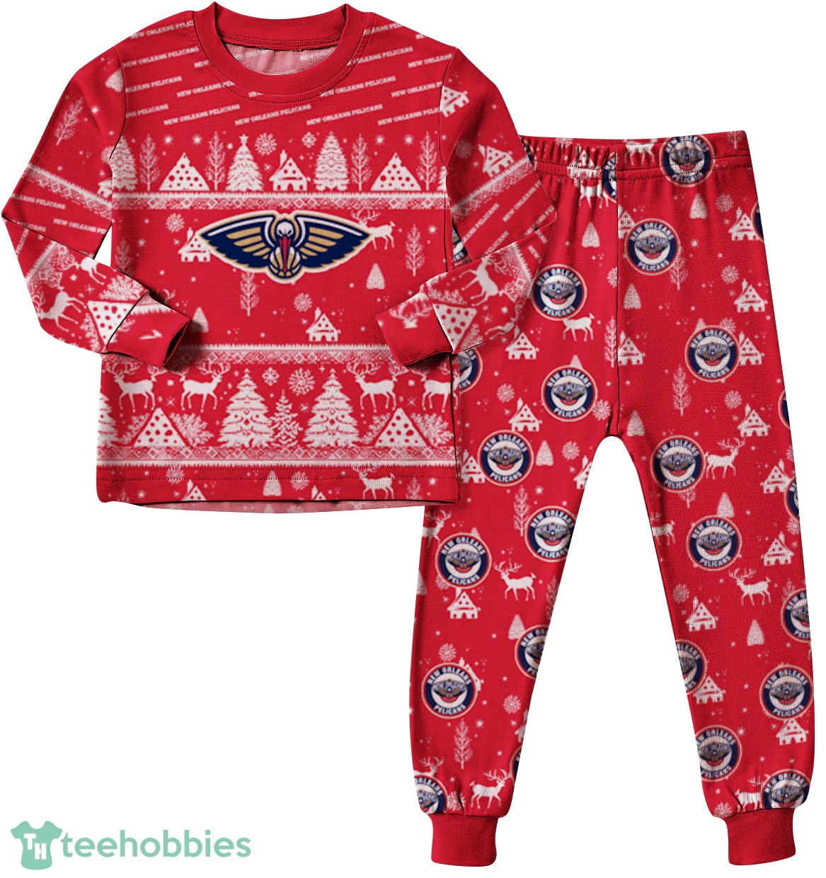 New Orleans Pelicans Christmas Pattern Family Matching Pajamas Sets Best Gift For Christmas