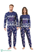 New York Giants Christmas Pattern Family Matching Pajamas Sets Best Gift For Christmas