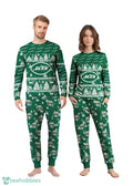 New York Jets Christmas Pattern Family Matching Pajamas Sets Best Gift For Christmas