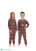 NHL Grinch Colorado Avalanche Custom Name Christmas Knitting Pattern Matching Family Pajamas Set