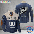 LA Kings Corduroy Stand Collar Sweatshirt with Custom Name and Number