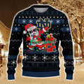 Notre Dame Fighting Irish Santa Claus Ugly Christmas Sweater All Printed Sweater For Fans Gift Ideas