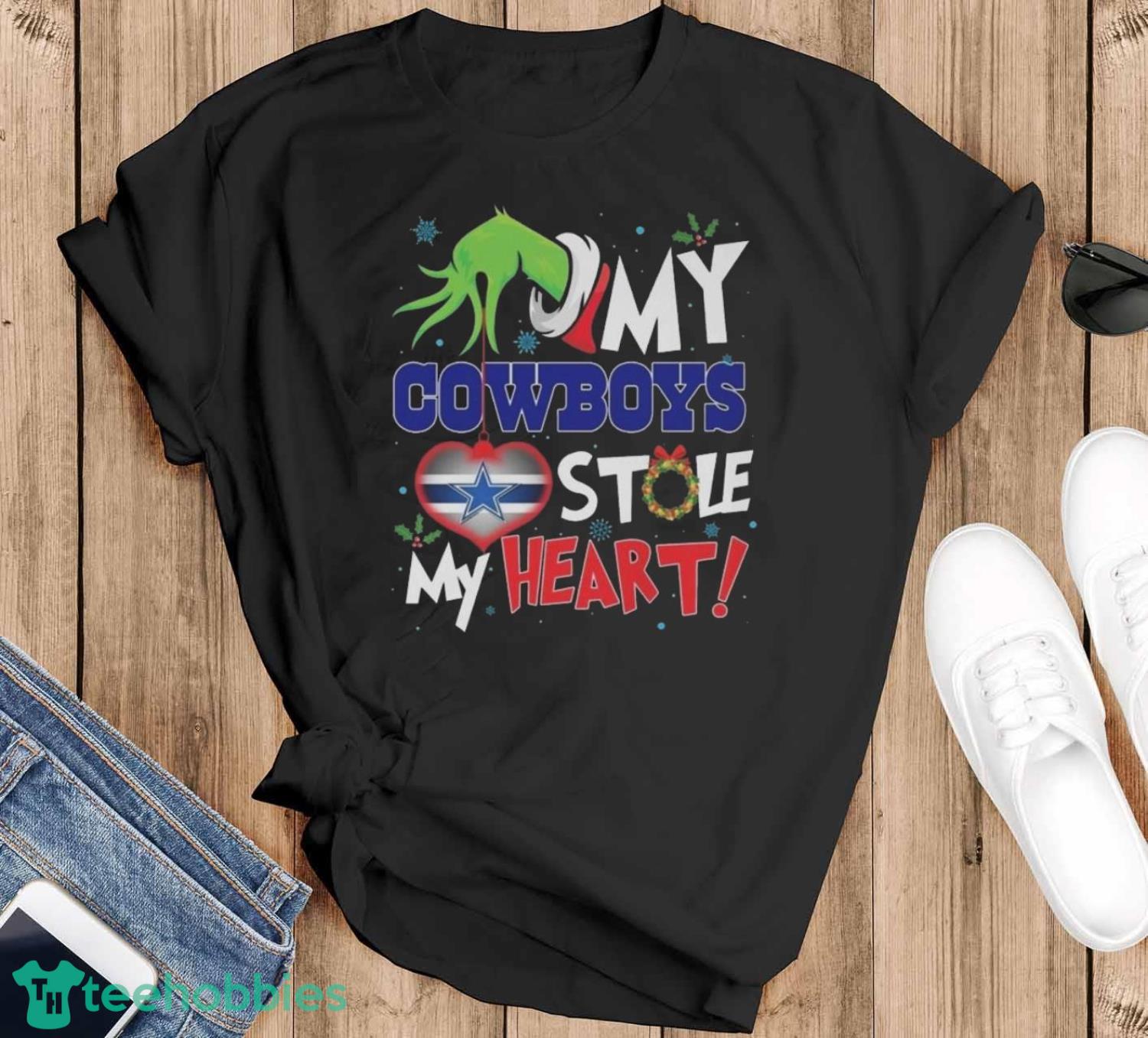 Grinch Hand My Dallas Cowboys Stole My Heart Football 2024 Shirt
