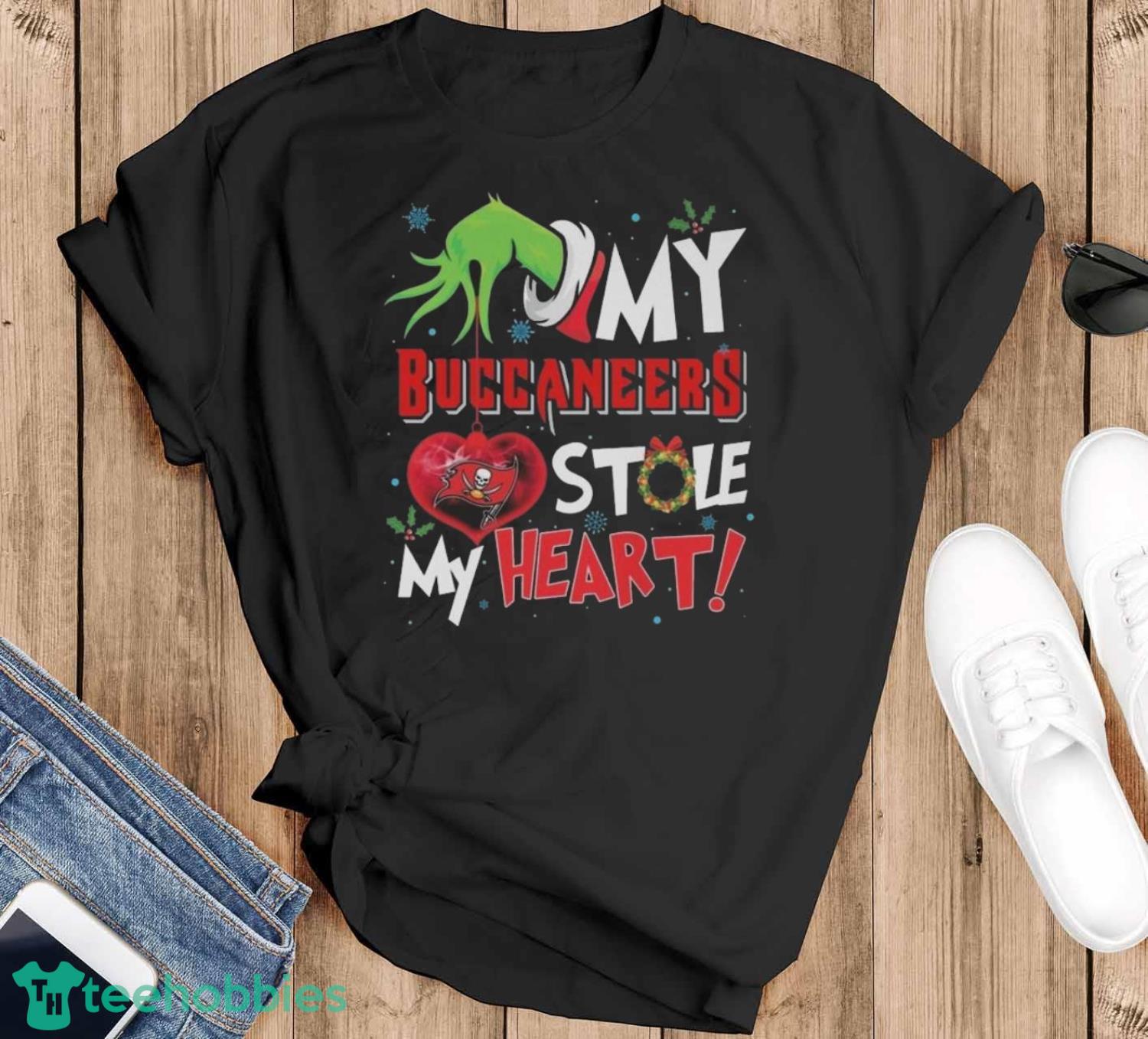 Grinch Hand My Tampa Bay Buccaneers Stole My Heart Football 2024 Shirt