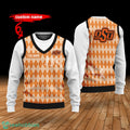 Oklahoma State Cowboys Custom Name New Style Sweater Ghile Style 3D Print Christmas Sweater