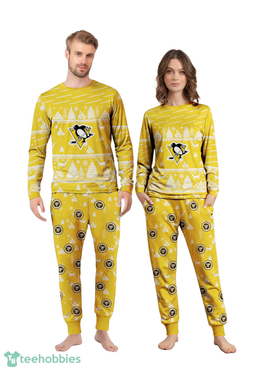 Pittsburgh Penguins Christmas Pattern Family Matching Pajamas Sets Best Gift For Christmas