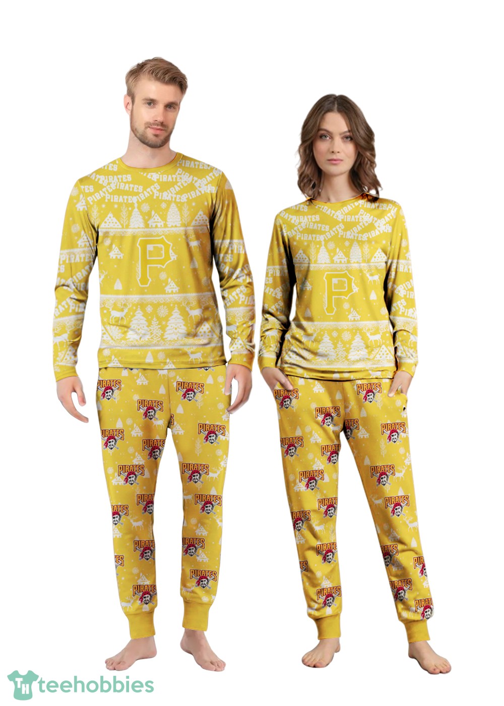 Pittsburgh Pirates MLB Christmas Pattern Family Matching Pajamas Sets Best Gift For Christmas