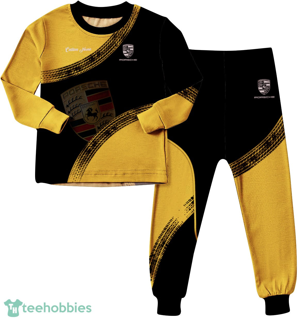 Porsche Car Custom Name Family Matching Pajamas Set