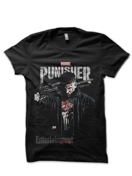 Punisher Black T-Shirt Style002