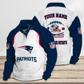 NE Patriots Custom Stand Collar Sweatshirt